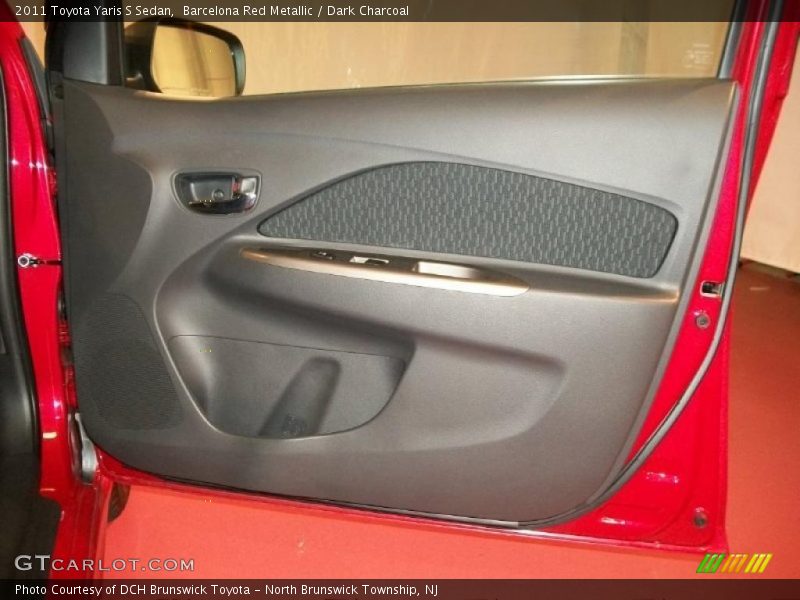 Barcelona Red Metallic / Dark Charcoal 2011 Toyota Yaris S Sedan