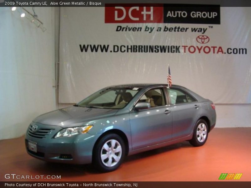 Aloe Green Metallic / Bisque 2009 Toyota Camry LE