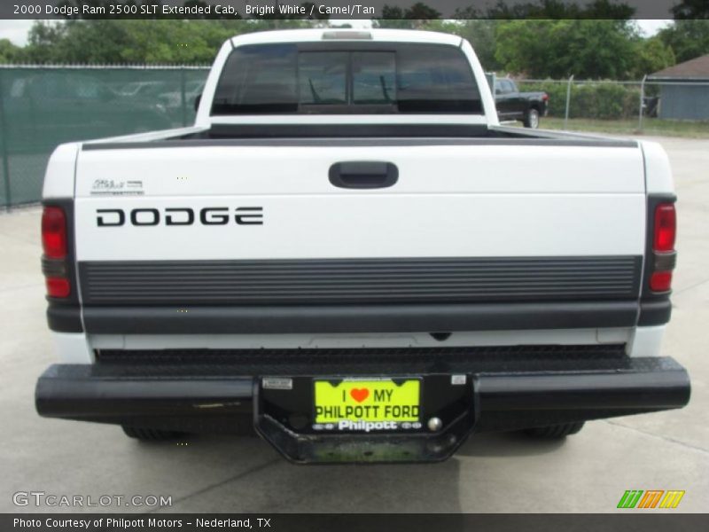 Bright White / Camel/Tan 2000 Dodge Ram 2500 SLT Extended Cab