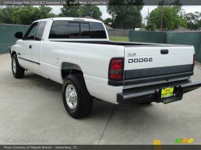 Bright White / Camel/Tan 2000 Dodge Ram 2500 SLT Extended Cab