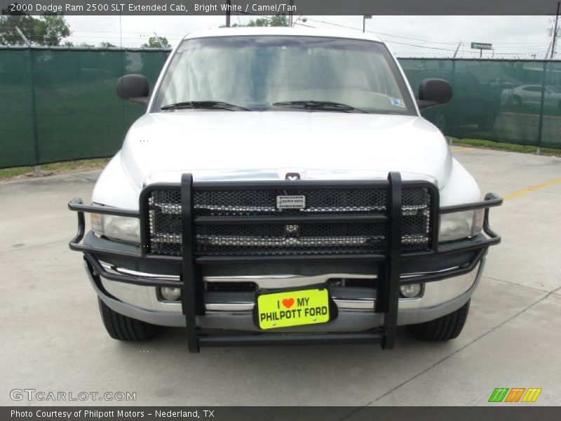 Bright White / Camel/Tan 2000 Dodge Ram 2500 SLT Extended Cab