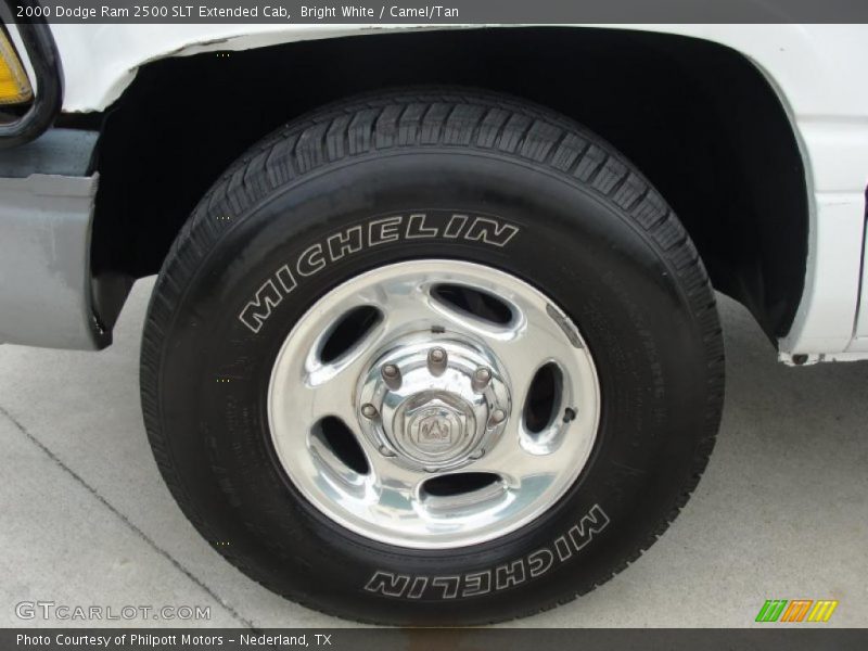 Bright White / Camel/Tan 2000 Dodge Ram 2500 SLT Extended Cab