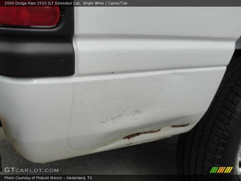 Bright White / Camel/Tan 2000 Dodge Ram 2500 SLT Extended Cab