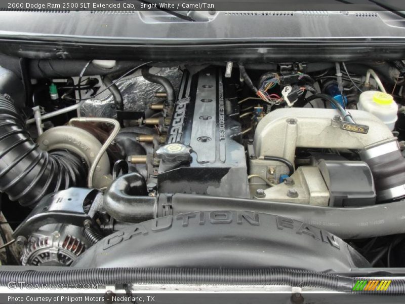  2000 Ram 2500 SLT Extended Cab Engine - 5.9 Liter Cummins OHV 24-Valve Turbo-Diesel Inline 6 Cylinder