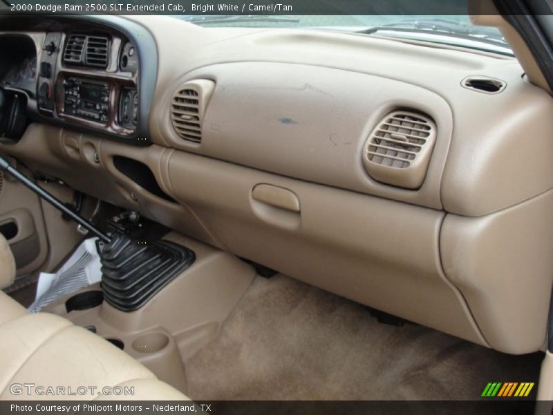 Bright White / Camel/Tan 2000 Dodge Ram 2500 SLT Extended Cab