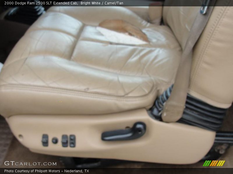 Bright White / Camel/Tan 2000 Dodge Ram 2500 SLT Extended Cab