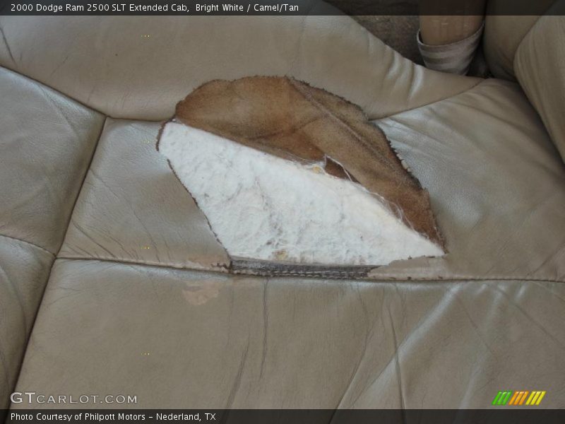 Bright White / Camel/Tan 2000 Dodge Ram 2500 SLT Extended Cab