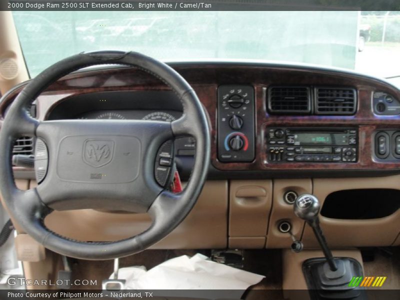 Bright White / Camel/Tan 2000 Dodge Ram 2500 SLT Extended Cab