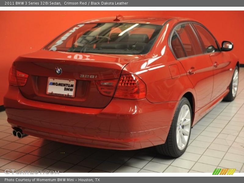 Crimson Red / Black Dakota Leather 2011 BMW 3 Series 328i Sedan