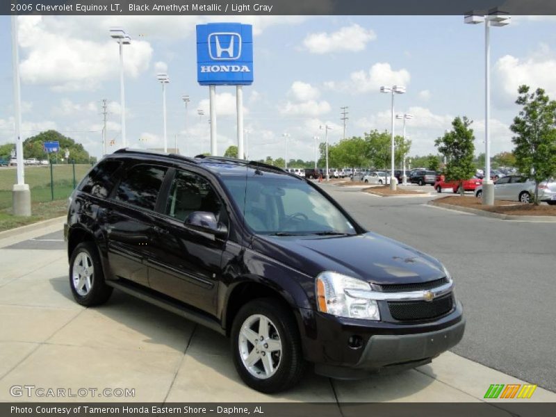 Black Amethyst Metallic / Light Gray 2006 Chevrolet Equinox LT
