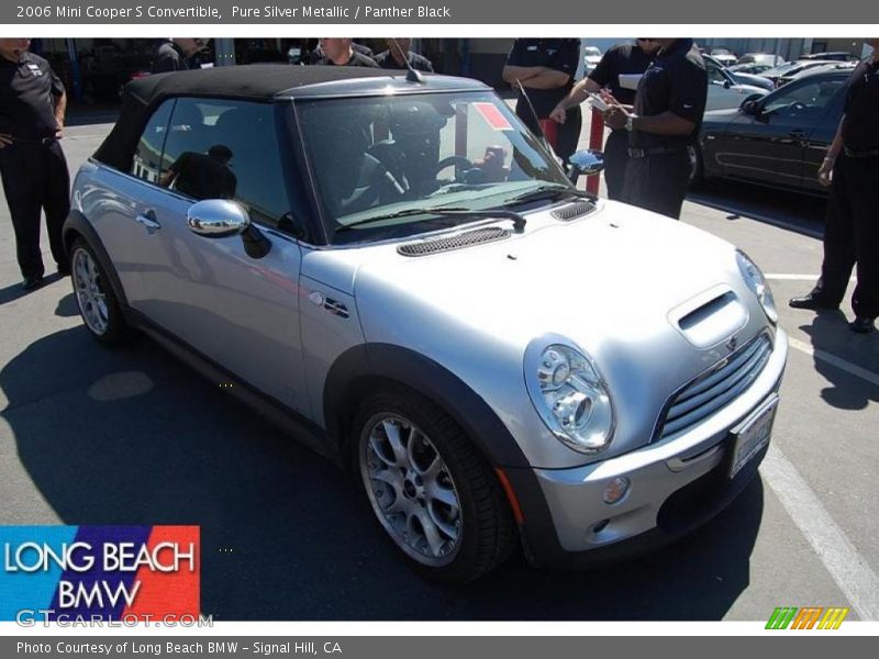 Pure Silver Metallic / Panther Black 2006 Mini Cooper S Convertible