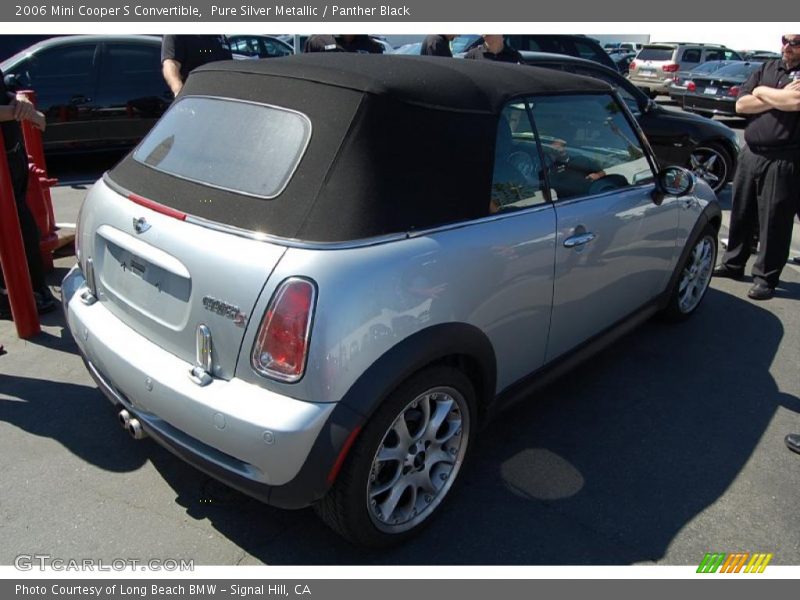 Pure Silver Metallic / Panther Black 2006 Mini Cooper S Convertible