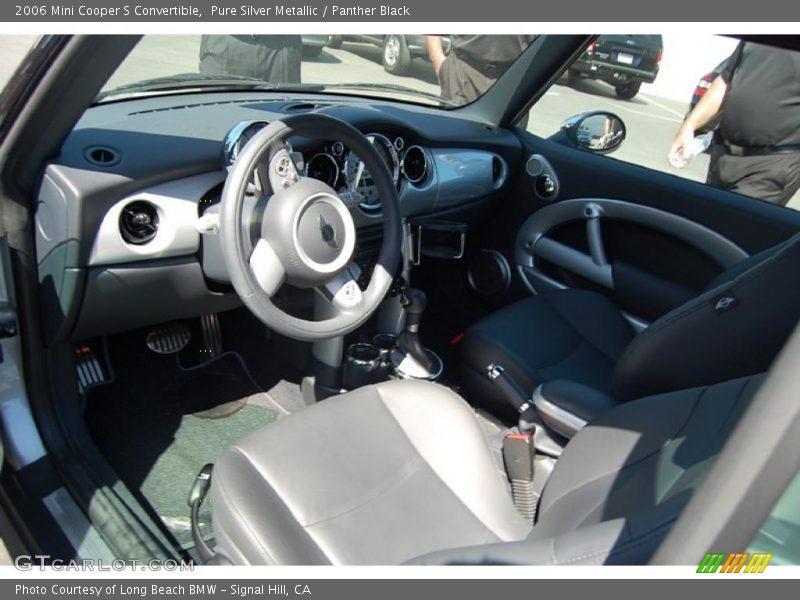 Pure Silver Metallic / Panther Black 2006 Mini Cooper S Convertible