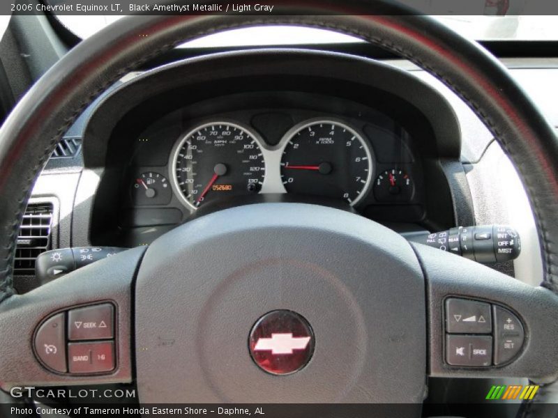 Black Amethyst Metallic / Light Gray 2006 Chevrolet Equinox LT