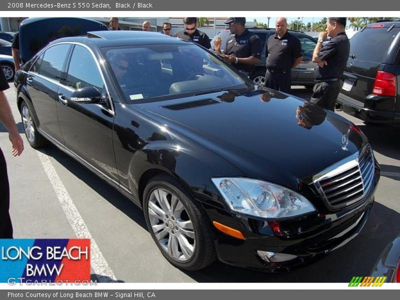 Black / Black 2008 Mercedes-Benz S 550 Sedan