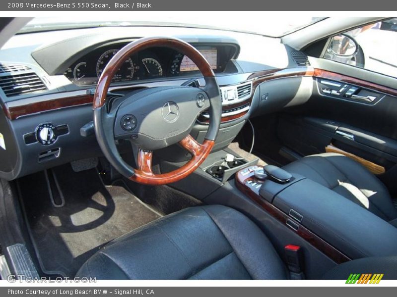 Black / Black 2008 Mercedes-Benz S 550 Sedan