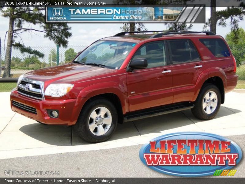 Salsa Red Pearl / Stone Gray 2008 Toyota 4Runner SR5