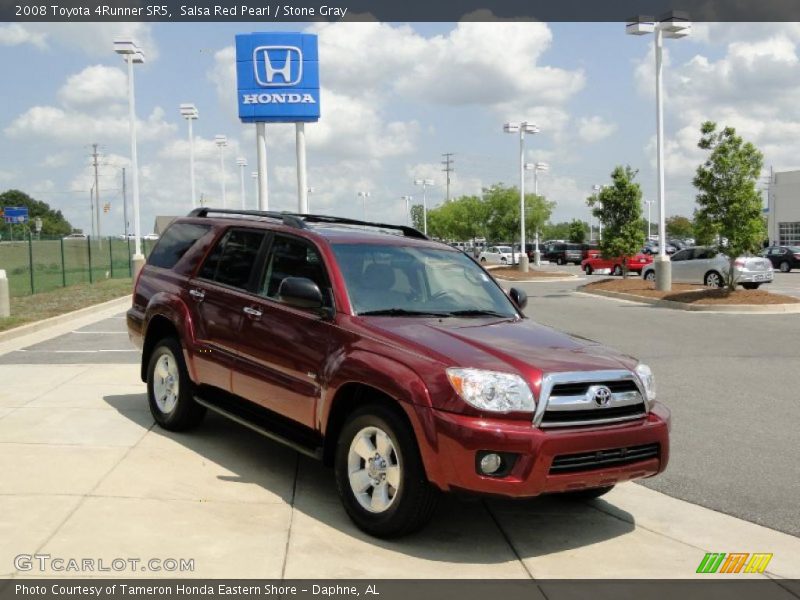 Salsa Red Pearl / Stone Gray 2008 Toyota 4Runner SR5