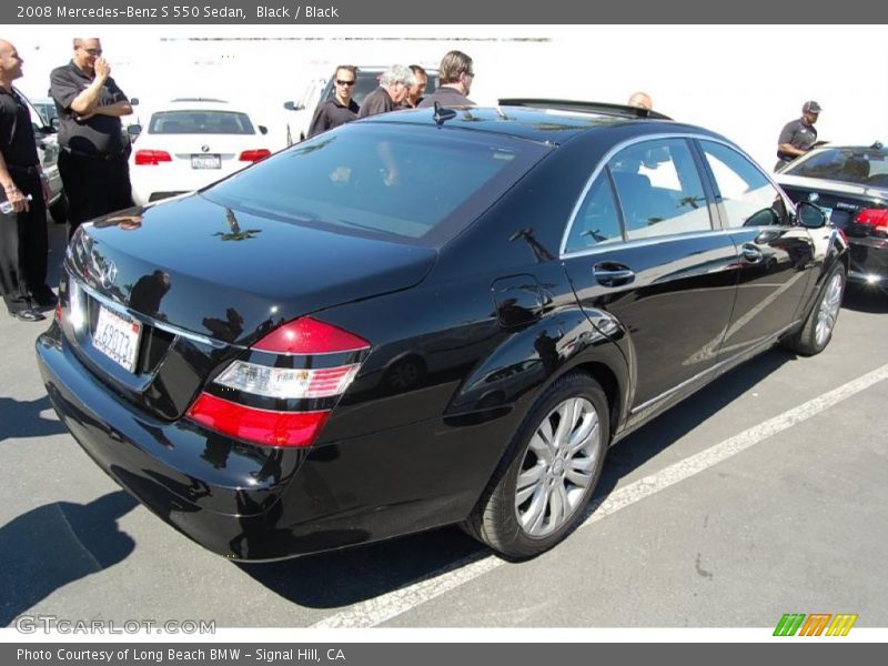 Black / Black 2008 Mercedes-Benz S 550 Sedan