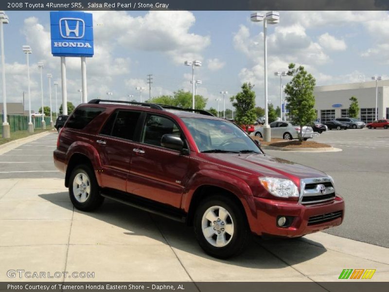 Salsa Red Pearl / Stone Gray 2008 Toyota 4Runner SR5