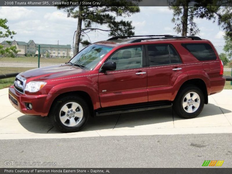 Salsa Red Pearl / Stone Gray 2008 Toyota 4Runner SR5