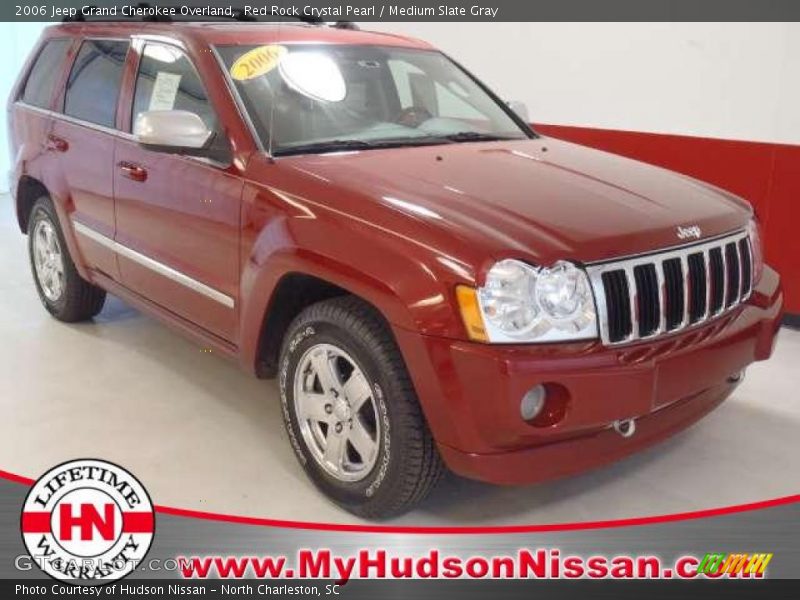 Red Rock Crystal Pearl / Medium Slate Gray 2006 Jeep Grand Cherokee Overland