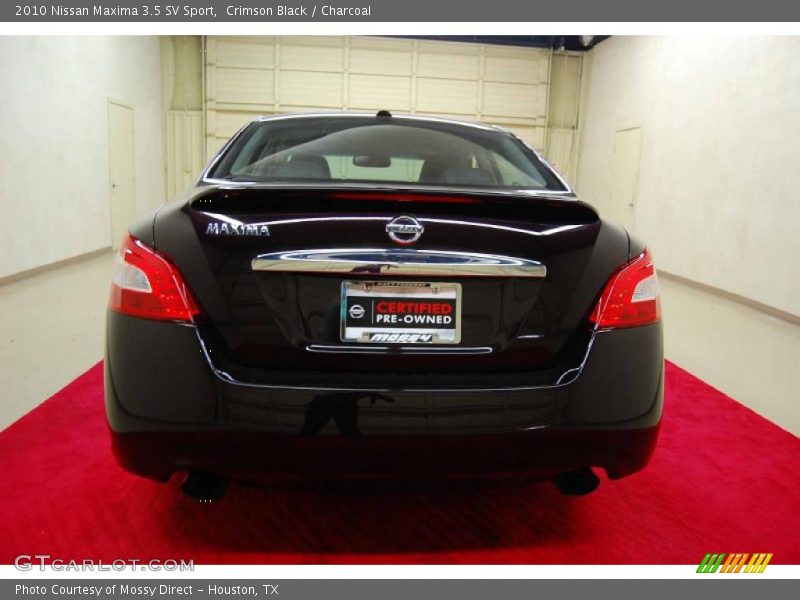 Crimson Black / Charcoal 2010 Nissan Maxima 3.5 SV Sport