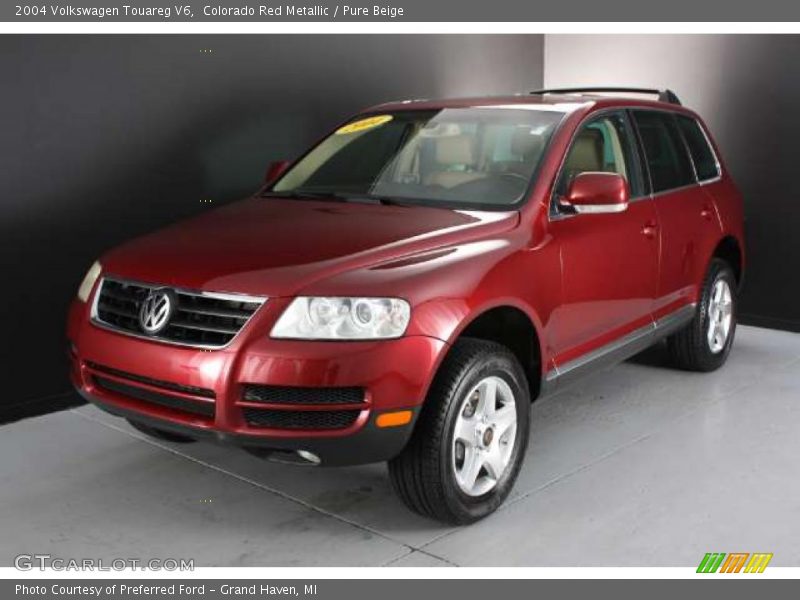 Colorado Red Metallic / Pure Beige 2004 Volkswagen Touareg V6
