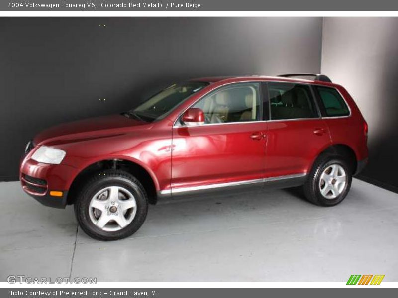 Colorado Red Metallic / Pure Beige 2004 Volkswagen Touareg V6