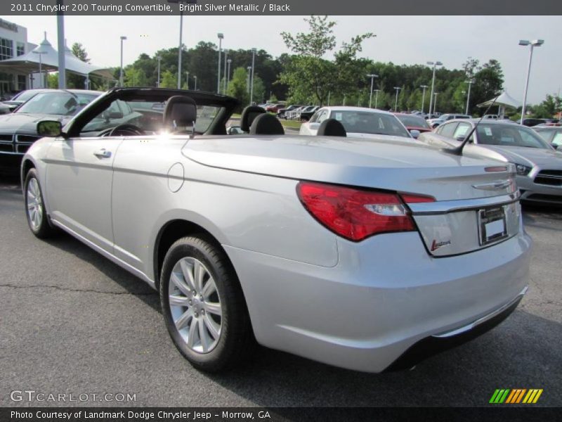 Bright Silver Metallic / Black 2011 Chrysler 200 Touring Convertible