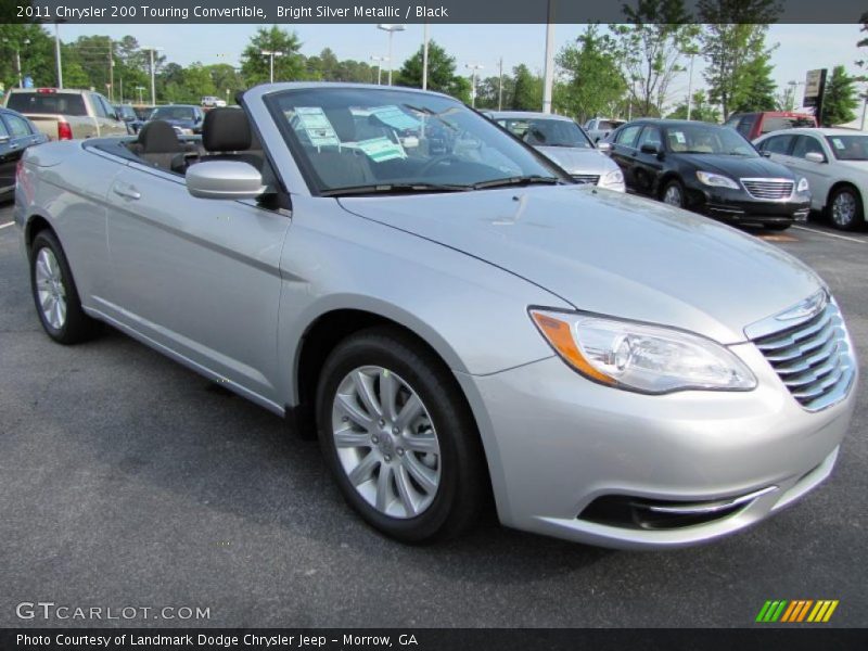 Bright Silver Metallic / Black 2011 Chrysler 200 Touring Convertible