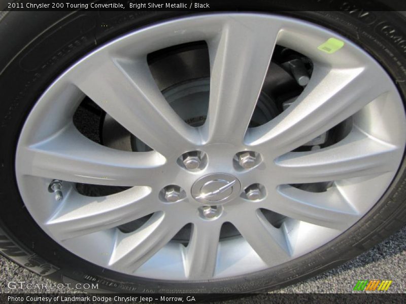 Bright Silver Metallic / Black 2011 Chrysler 200 Touring Convertible