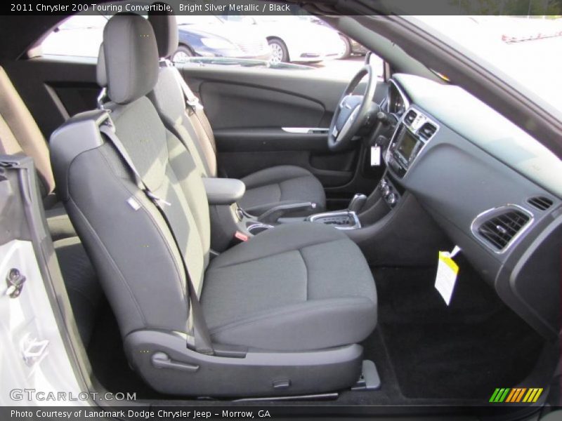 Bright Silver Metallic / Black 2011 Chrysler 200 Touring Convertible