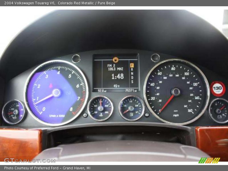 Colorado Red Metallic / Pure Beige 2004 Volkswagen Touareg V6
