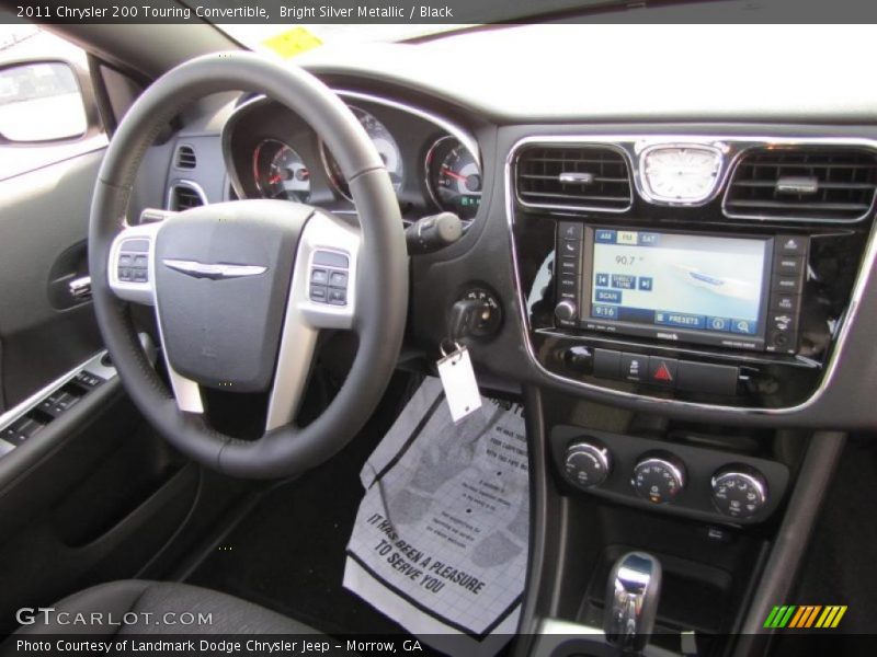 Bright Silver Metallic / Black 2011 Chrysler 200 Touring Convertible