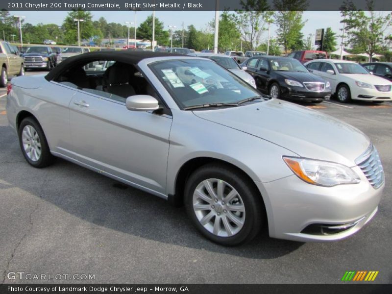 Bright Silver Metallic / Black 2011 Chrysler 200 Touring Convertible