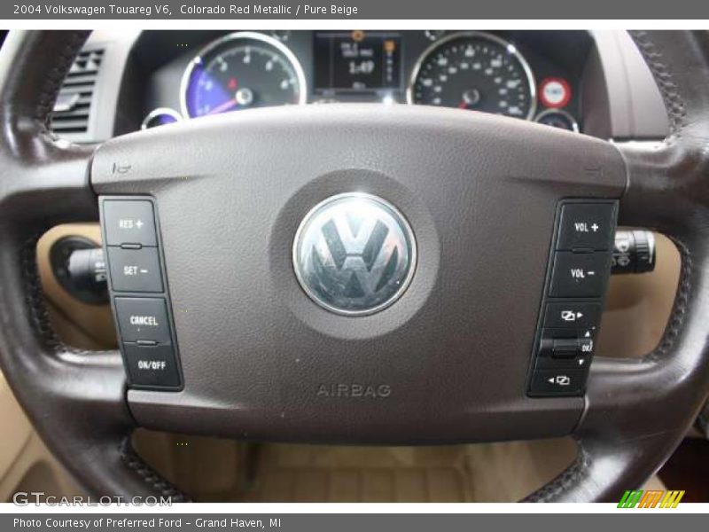 Colorado Red Metallic / Pure Beige 2004 Volkswagen Touareg V6