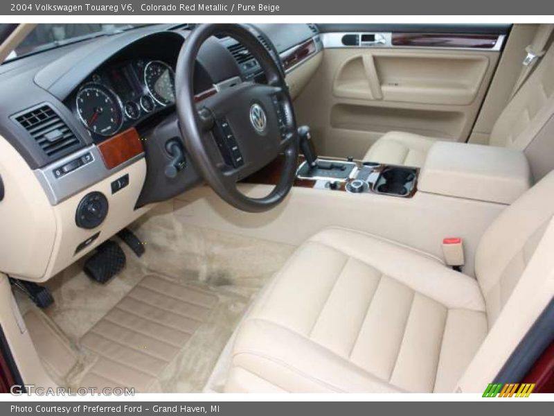 Colorado Red Metallic / Pure Beige 2004 Volkswagen Touareg V6