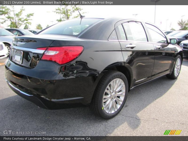 Brilliant Black Crystal Pearl / Black/Light Frost Beige 2011 Chrysler 200 Limited