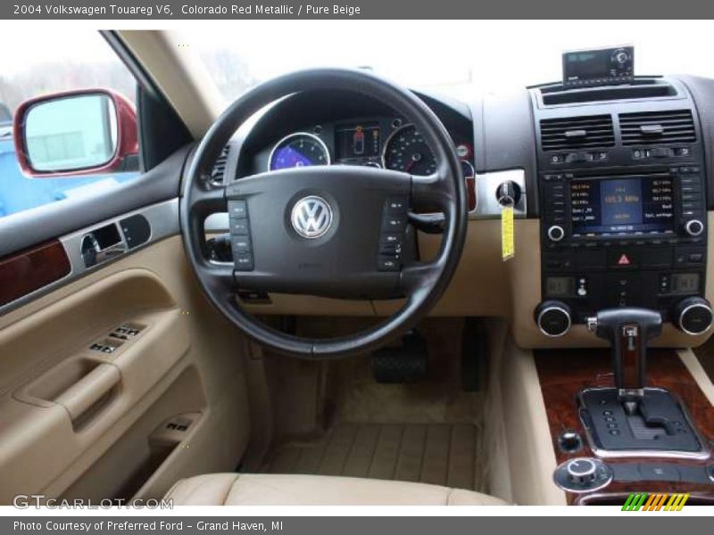 Colorado Red Metallic / Pure Beige 2004 Volkswagen Touareg V6