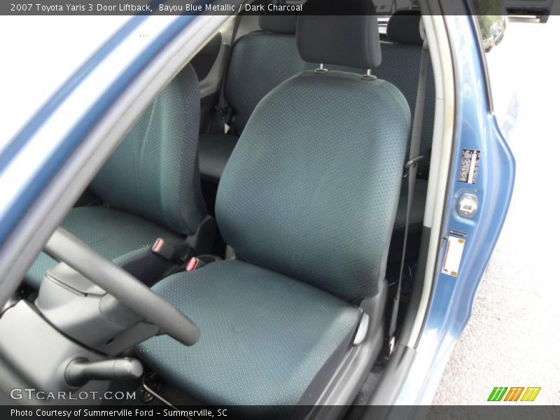 Bayou Blue Metallic / Dark Charcoal 2007 Toyota Yaris 3 Door Liftback