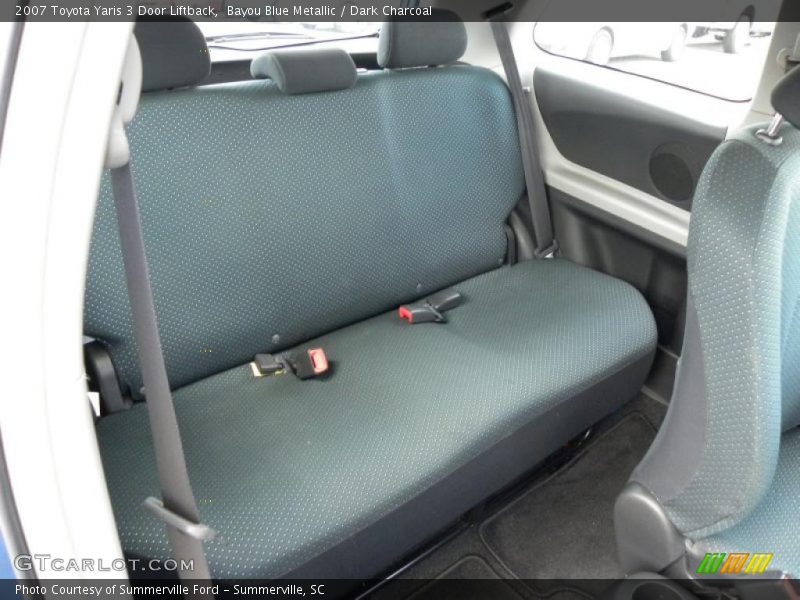 Bayou Blue Metallic / Dark Charcoal 2007 Toyota Yaris 3 Door Liftback