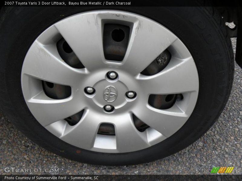 Bayou Blue Metallic / Dark Charcoal 2007 Toyota Yaris 3 Door Liftback