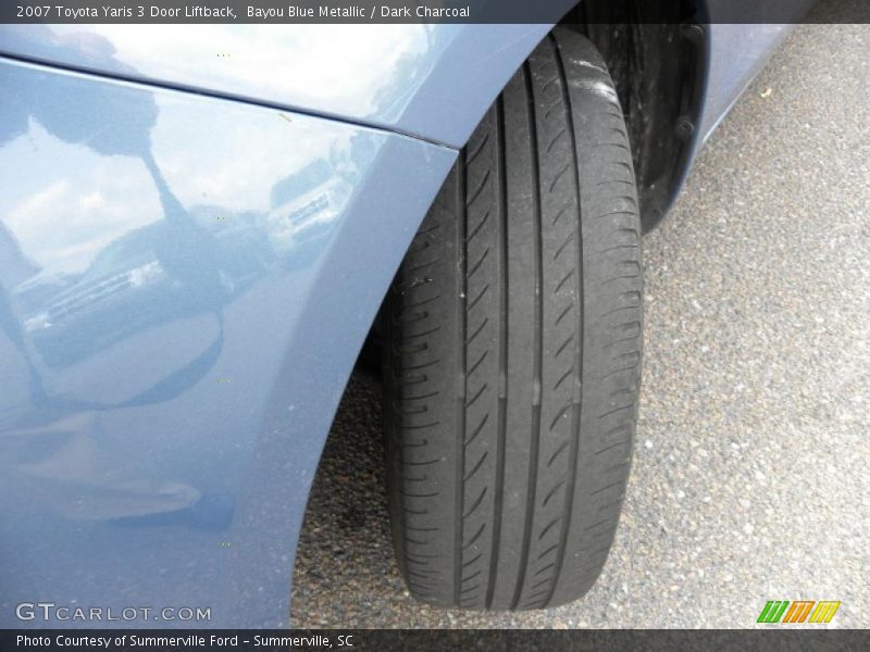 Bayou Blue Metallic / Dark Charcoal 2007 Toyota Yaris 3 Door Liftback