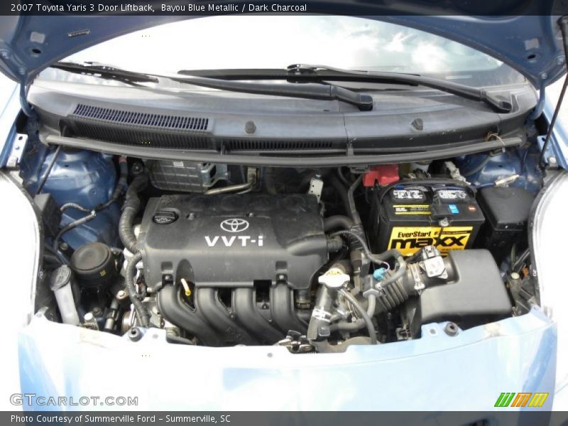 Bayou Blue Metallic / Dark Charcoal 2007 Toyota Yaris 3 Door Liftback
