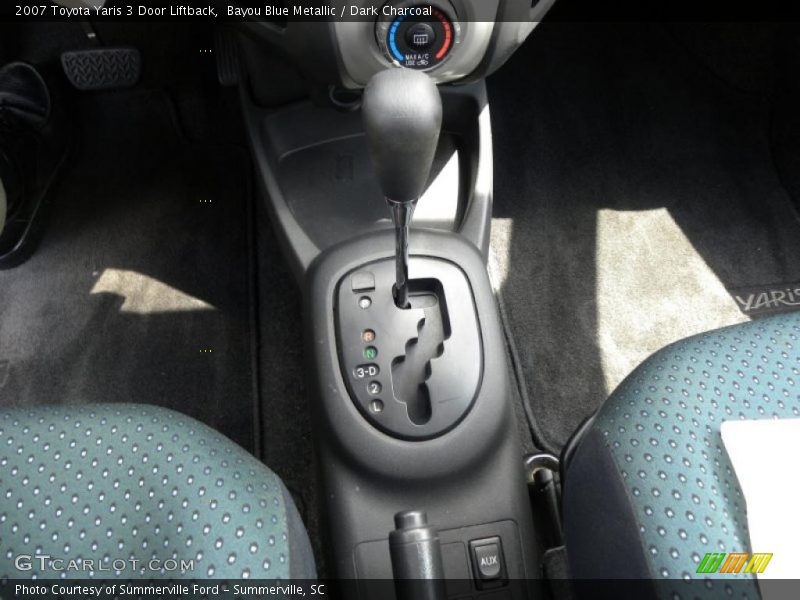 Bayou Blue Metallic / Dark Charcoal 2007 Toyota Yaris 3 Door Liftback
