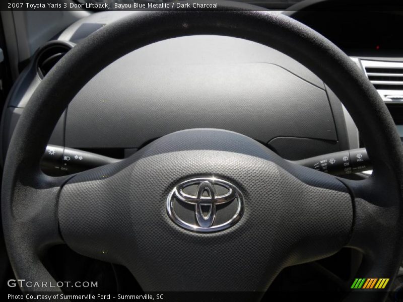 Bayou Blue Metallic / Dark Charcoal 2007 Toyota Yaris 3 Door Liftback