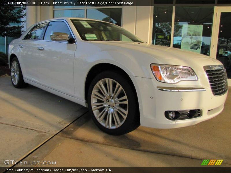 Bright White / Dark Frost Beige/Light Frost Beige 2011 Chrysler 300 C Hemi