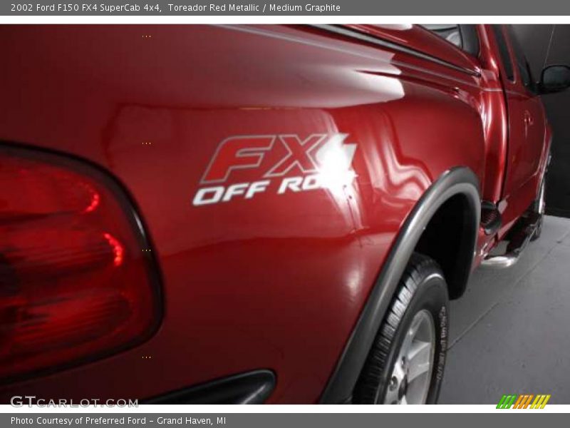Toreador Red Metallic / Medium Graphite 2002 Ford F150 FX4 SuperCab 4x4