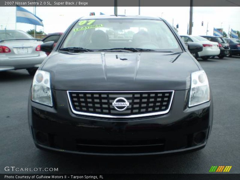 Super Black / Beige 2007 Nissan Sentra 2.0 SL